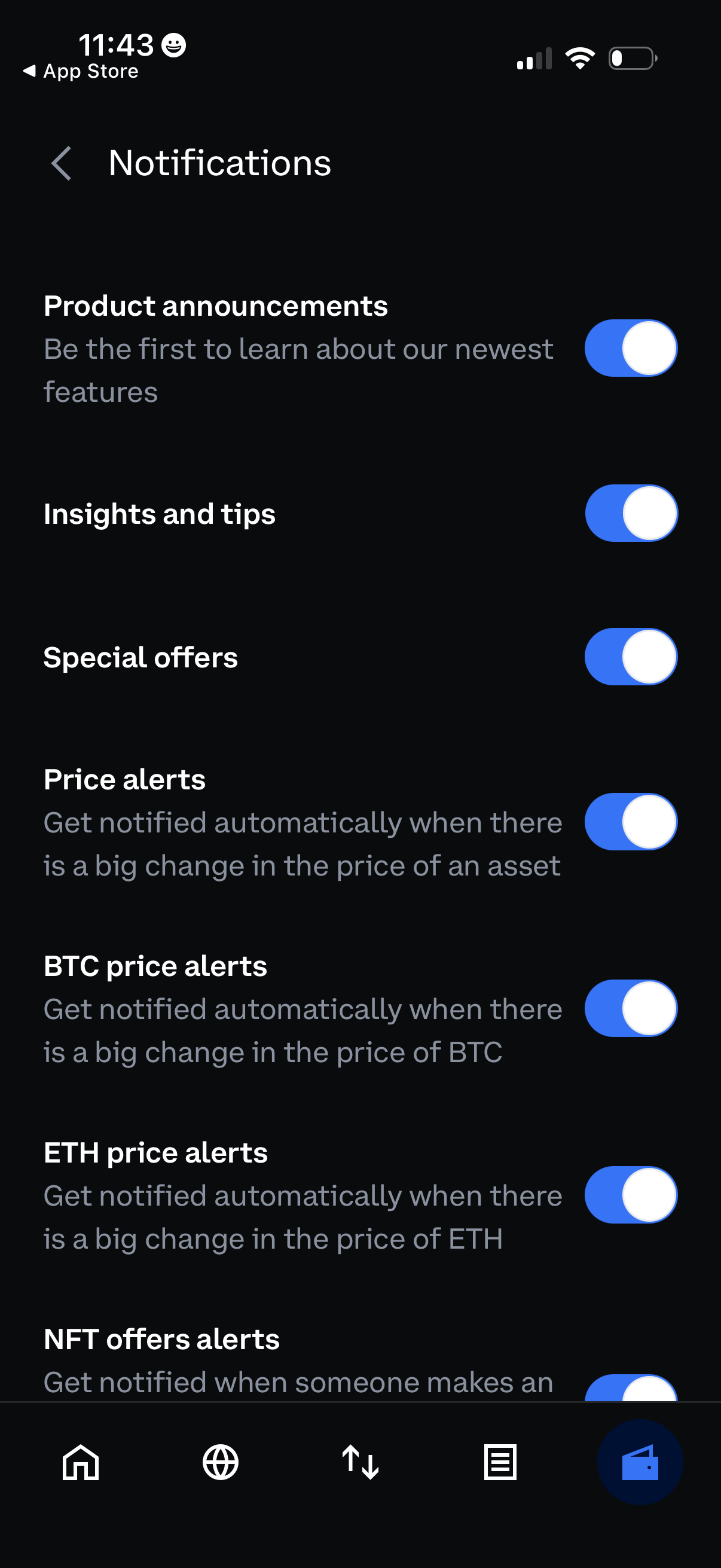 base notifications screenshot